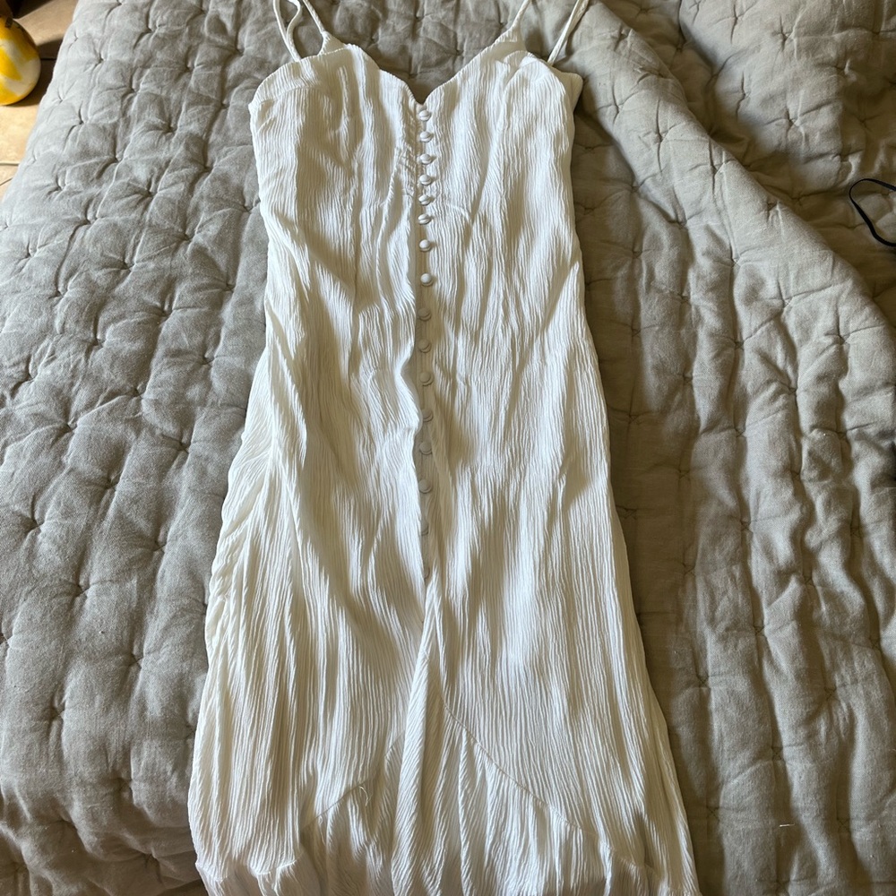Abercrombie and fitch low back button down dress